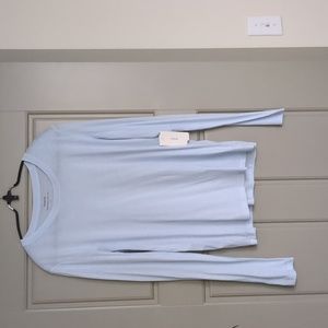 Vince essential 100 percent cotton long sleeve tee shirt